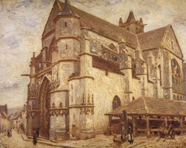Alfred Sisley The Church at Moret-Icy Weather France oil painting art